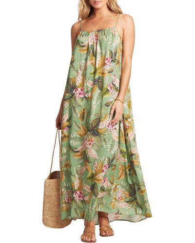 Sea Level Cover-up Sundress - Green