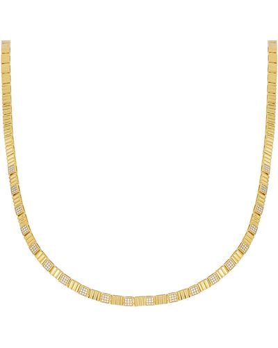 Bony Levy Cleo Diamond Tennis Necklace - Metallic