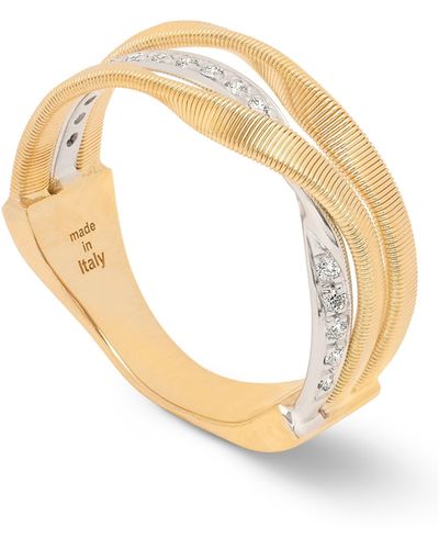 Marco Bicego Marrakech Stacked Pavé Diamond Ring - Metallic