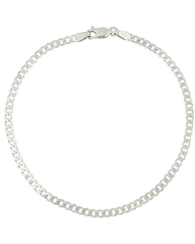 Bony Levy 14k Gold Curb Flat Chain Bracelet - White