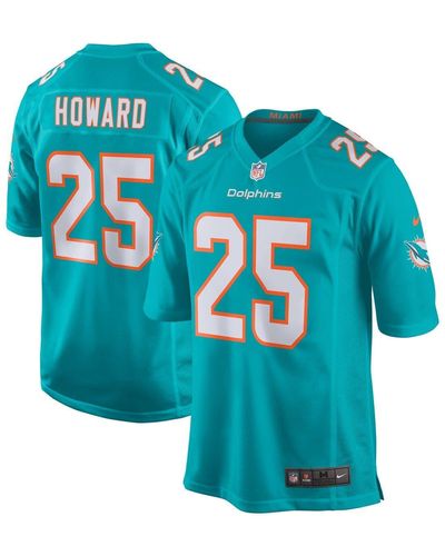 Men's Nike Austin Jackson Aqua Miami Dolphins Game Jersey