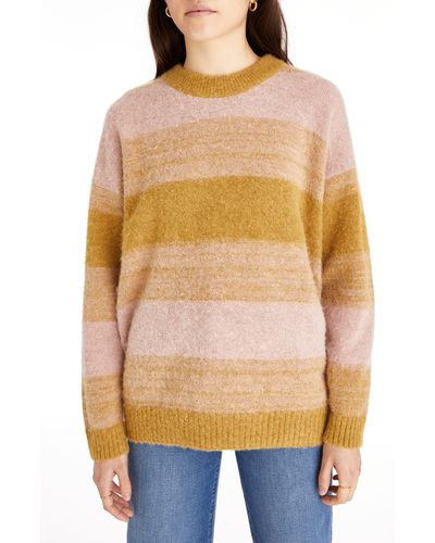 Madewell Otis Space Dye Pullover Sweater - Orange