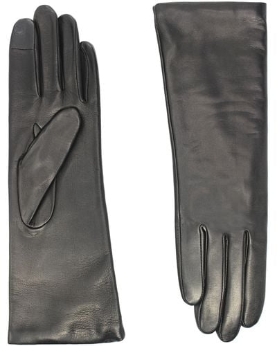 Agnelle Classic Leather Gloves - Black