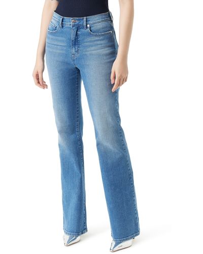 Sam Edelman Laurs High Waist Relaxed Bootcut Jeans - Blue