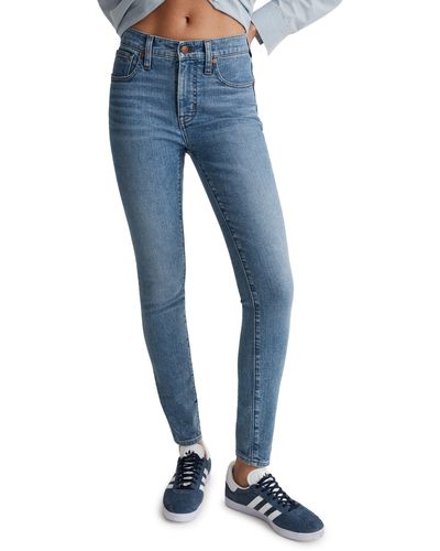 Madewell Mid Rise Skinny Jeans - Blue