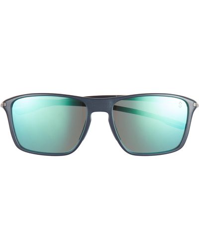 Tag Heuer Vingt Sept 59mm Rectangular Sport Sunglasses - Blue