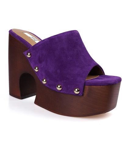 Zigi Atlas Platform Slide Sandal - Purple