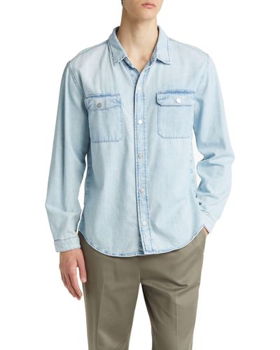 FRAME Denim Button-up Shirt - Blue