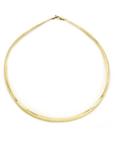 Panacea Omega Chain Collar Necklace - Metallic