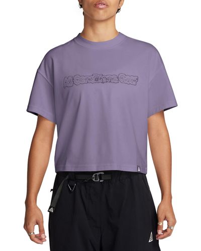 Nike Dri-fit Adv Oversize Graphic T-shirt - Purple