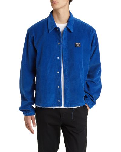 Hudson Jeans X Brandon Williams Corduroy Coach's Jacket - Blue