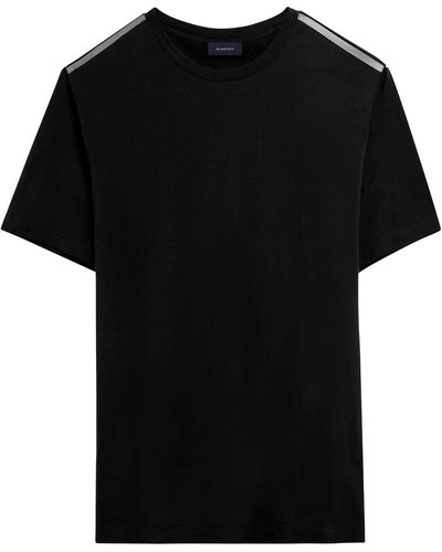 Bugatchi Reflective Tape T-shirt - Black