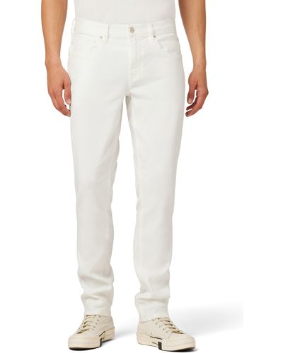 Hudson Jeans Blake Slim Straight Stretch Twill Pants - White