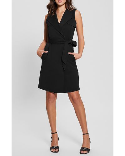 Guess Everly Sleeveless Trench Dress - Black