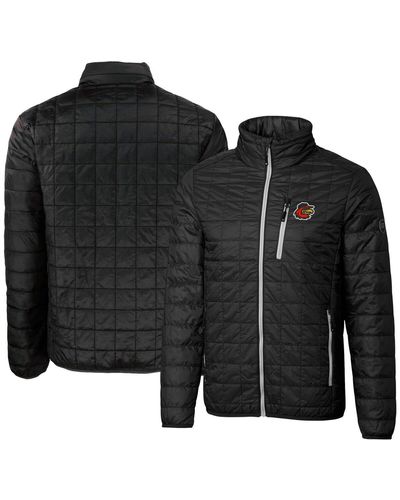 Cutter & Buck Rochester Red Wings Rainier Primaloft Eco Insulated Full-zip Puffer Jacket At Nordstrom - Black