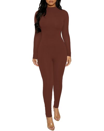 Naked Wardrobe The Nw Jumpsuit - Brown