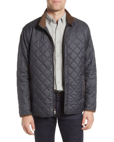 Peter Millar Suffolk Quilted Car Coat - Black