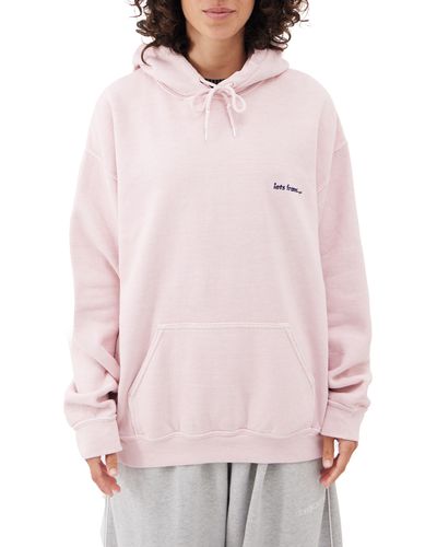 iets frans... Embroidered Hoodie - Pink