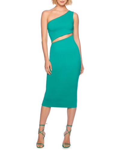 Susana Monaco Cutout One-shoulder Dress - Green