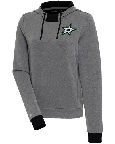 Antigua Dallas Stars Axe Bunker Tri-blend Pullover Hoodie At Nordstrom - Gray