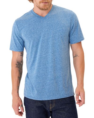 Threads For Thought Slim Fit V-neck T-shirt - Blue