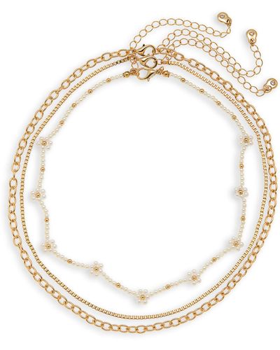 BP. Set Of 3 Necklaces - White