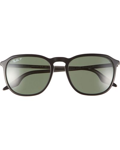 Ray-Ban Rb2203 55mm Polarized Square Sunglasses - Green