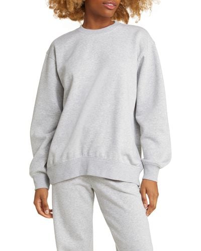 BP. Oversize Crewneck Sweatshirt - Gray