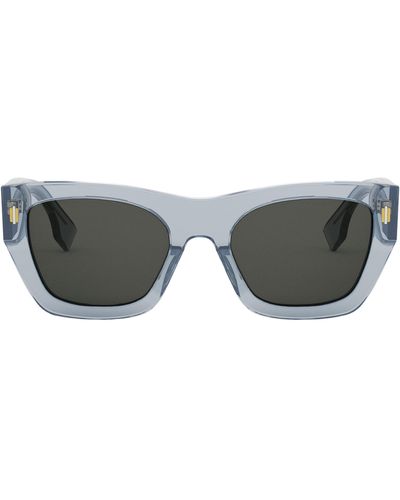Fendi The Roma 63mm Rectangular Sunglasses - Multicolor
