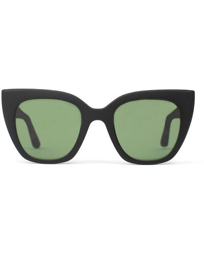 TOMS Traveler Sydney 50mm Small Polarized Cat Eye Sunglasses - Green