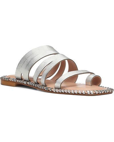 Donald J Pliner Emmaline Croc Strappy Sandal - Metallic