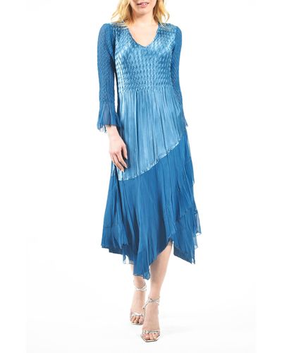 Komarov Asymmetric Dress - Blue
