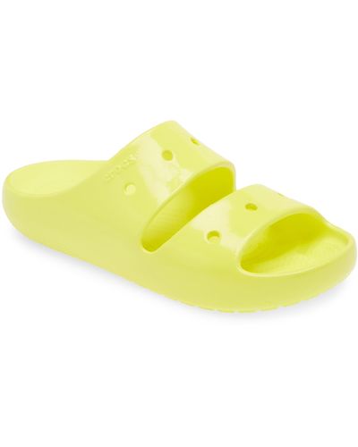 Crocs™ Classic Neon Slide Sandal - Yellow