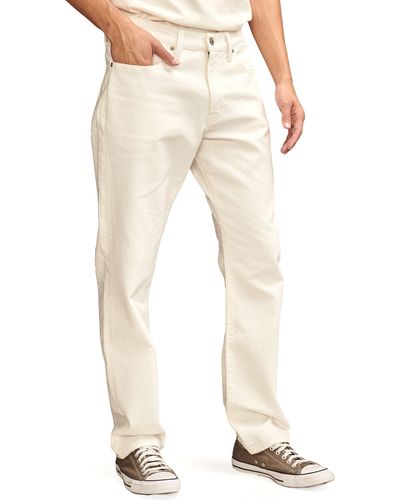 Lucky Brand 223 Straight Leg Jeans - Natural