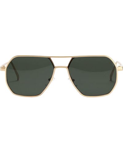 Fifth & Ninth Nola 58mm Polarized Aviator Sunglasses - Green