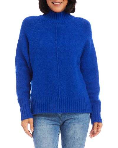 Karen Kane Turtleneck Sweater - Blue