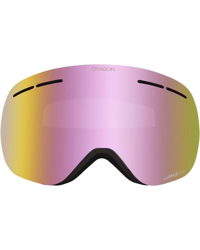 Dragon X1s 70mm Snow goggles With Bonus Lens - Pink