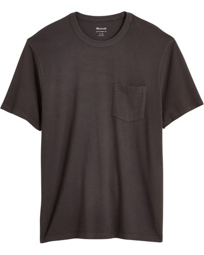 Madewell Allday Garment Dyed Pocket T-shirt - Black