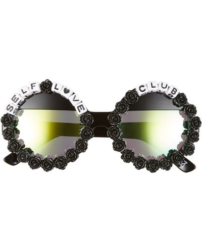 Rad & Refined Rad + Refined Self Love Club Round Sunglasses - Multicolor