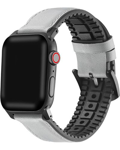 The Posh Tech Leather 23mm Apple Watch® Watchband - Black