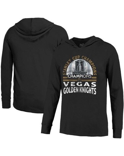 Majestic Threads Vegas Golden Knights 2023 Stanley Cup Champions Soft Hand Long Sleeve Hoodie T-shirt At Nordstrom - Black