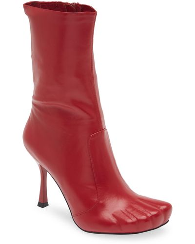 Jeffrey Campbell Visionary Stiletto Boot - Red