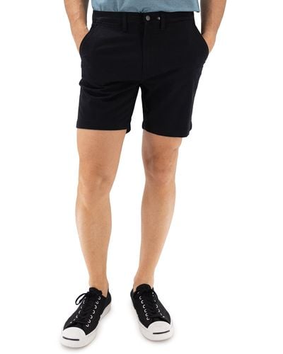 DEVIL-DOG DUNGAREES 7-inch Performance Stretch Chino Shorts - Black