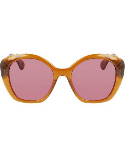 Lanvin Babe 54mm Butterfly Sunglasses - Pink