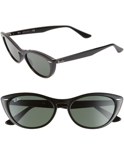 Ray-Ban Nina 54mm Cat Eye Sunglasses - Black