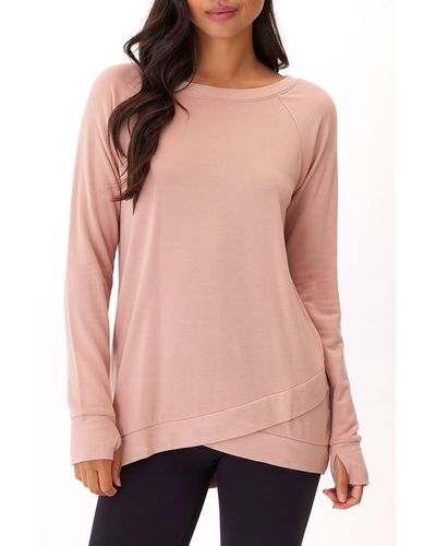 Threads For Thought Leanna Feather Fleece Tunic - Pink