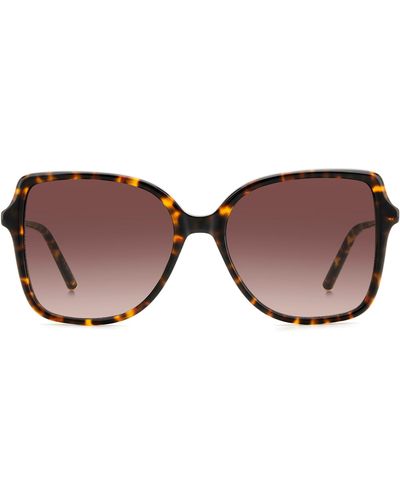 Carolina Herrera 55mm Square Sunglasses - Brown