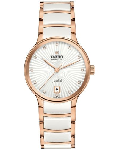 Rado Centrix Diamond Ceramic Bracelet Watch - Metallic