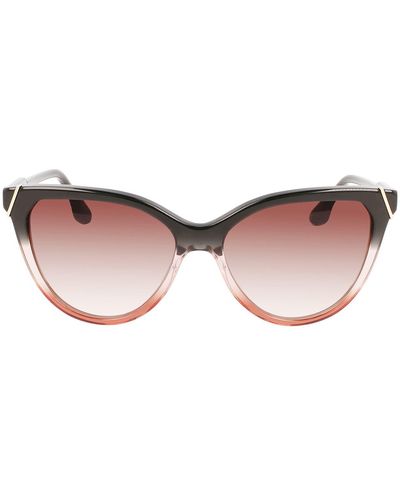 Victoria Beckham Guilloché 57mm Gradient Cat Eye Sunglasses - Pink
