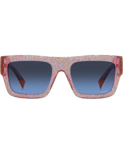 Missoni 53mm Rectangular Sunglasses - Blue